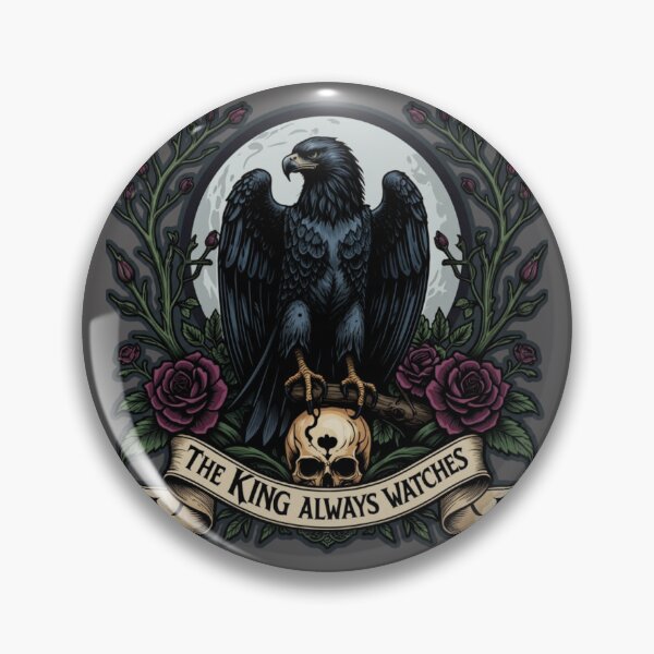 Item preview, Eagle Gothic Art - The King Always Watches - Dark Nature Moon Design designed and sold by GoGreenlove.