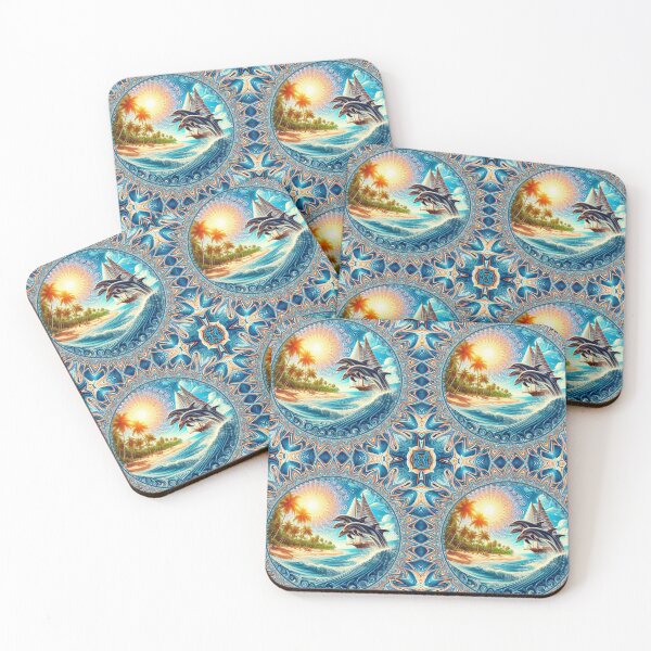 Item preview, Dolphin Fractal Mandala designed and sold by Elemental Visions.