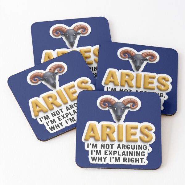 Item preview, aries I'm not arguing colorful typographic funny zodiac design designed and sold by SmashingDeals.