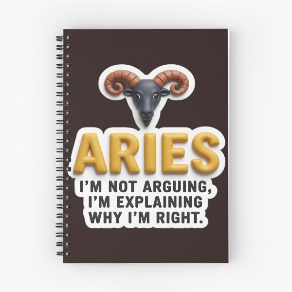 Item preview, aries I'm not arguing colorful typographic funny zodiac design designed and sold by SmashingDeals.