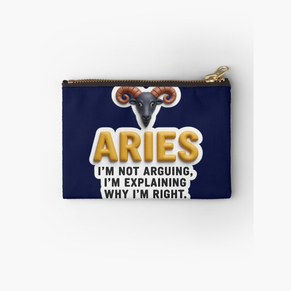 Item preview, aries I'm not arguing colorful typographic funny zodiac design designed and sold by SmashingDeals.
