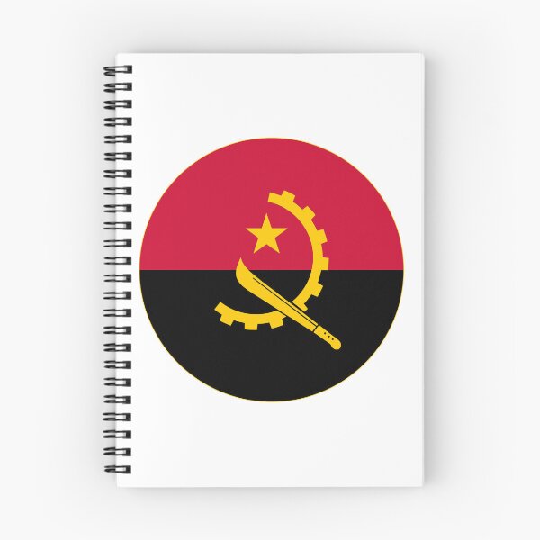Item preview, Round Angola Flag Icon | Circular Angolan Flag Button Element designed and sold by NTGUILTY.