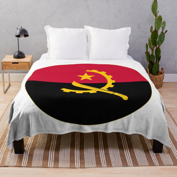 Item preview, Round Angola Flag Icon | Circular Angolan Flag Button Element designed and sold by NTGUILTY.