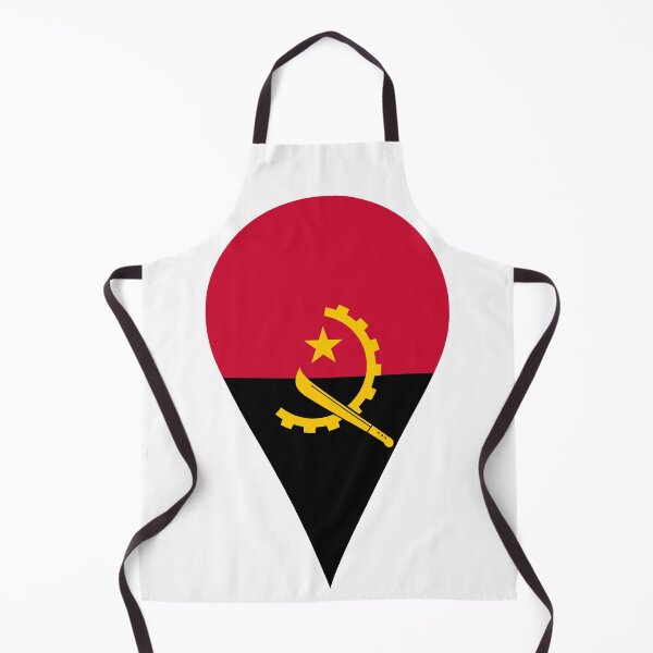 Item preview, Angola Flag Location Pin Map Marker | Angolan Destination GPS Icon designed and sold by NTGUILTY.