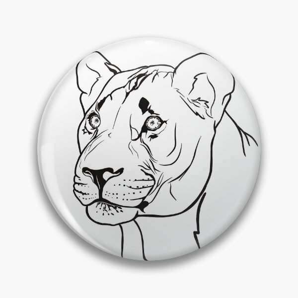 Item preview, LIONESS LINE ART designed and sold by Kaytertrib.