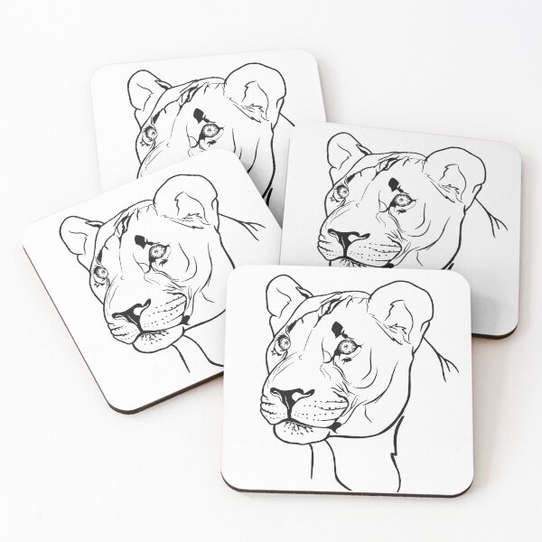 Item preview, LIONESS LINE ART designed and sold by Kaytertrib.
