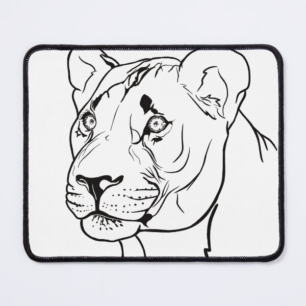 Item preview, LIONESS LINE ART designed and sold by Kaytertrib.