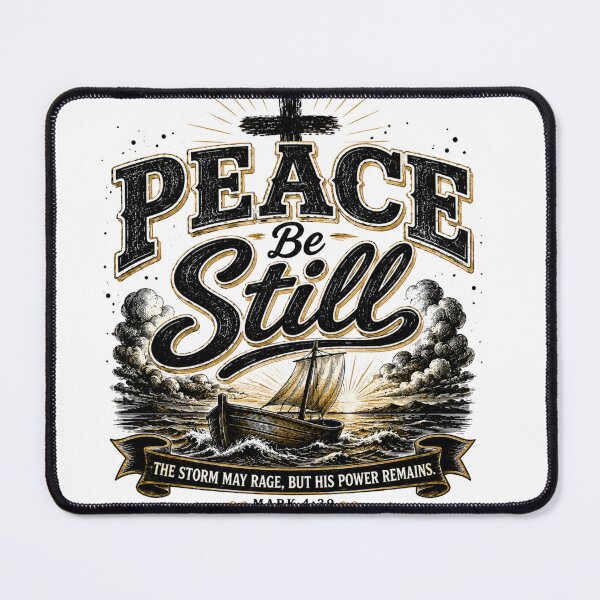 Item preview, Peace Be Still Mark 4:39 Christian Design designed and sold by ButterflyHolly Resource.