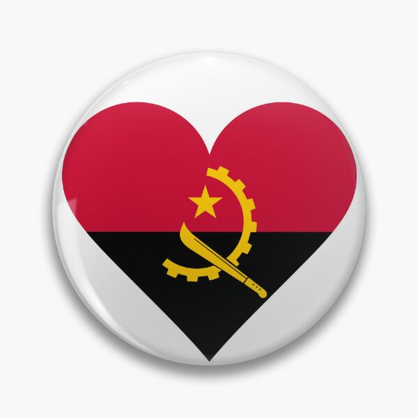 Item preview, Angola Heart Flag Graphic | I Love Angola Patriotic Symbol designed and sold by NTGUILTY.