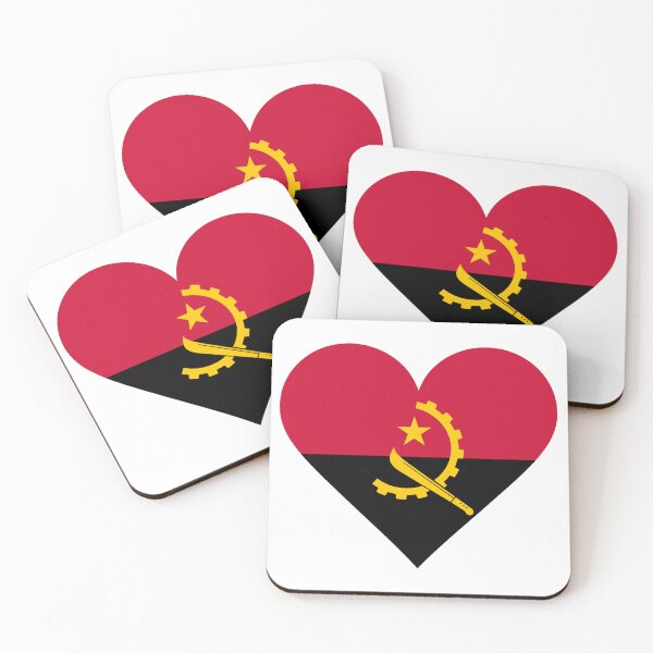 Item preview, Angola Heart Flag Graphic | I Love Angola Patriotic Symbol designed and sold by NTGUILTY.