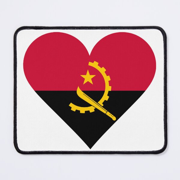 Item preview, Angola Heart Flag Graphic | I Love Angola Patriotic Symbol designed and sold by NTGUILTY.