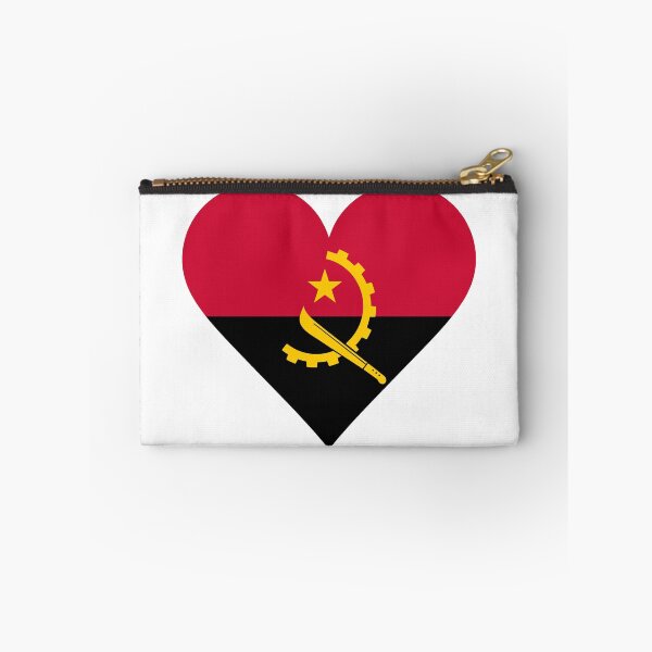 Item preview, Angola Heart Flag Graphic | I Love Angola Patriotic Symbol designed and sold by NTGUILTY.