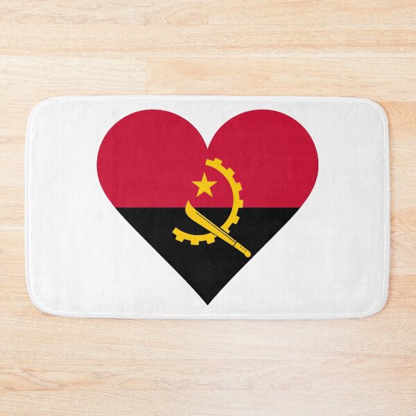Item preview, Angola Heart Flag Graphic | I Love Angola Patriotic Symbol designed and sold by NTGUILTY.