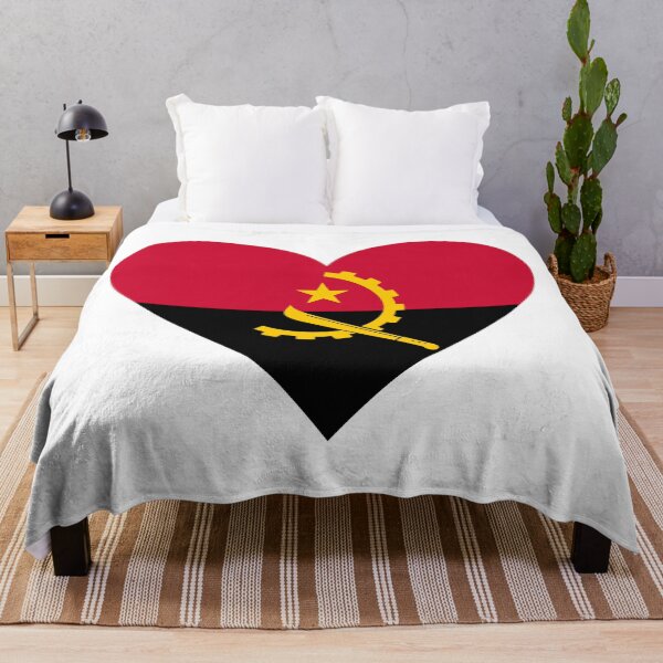 Item preview, Angola Heart Flag Graphic | I Love Angola Patriotic Symbol designed and sold by NTGUILTY.