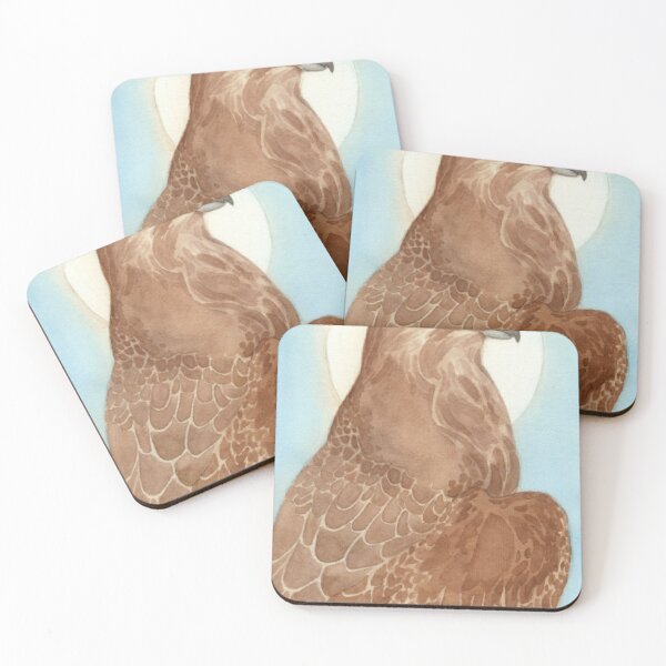 Item preview, Majestic Watercolor Brown Hawk Portrait Painting designed and sold by PsycheSporeS.