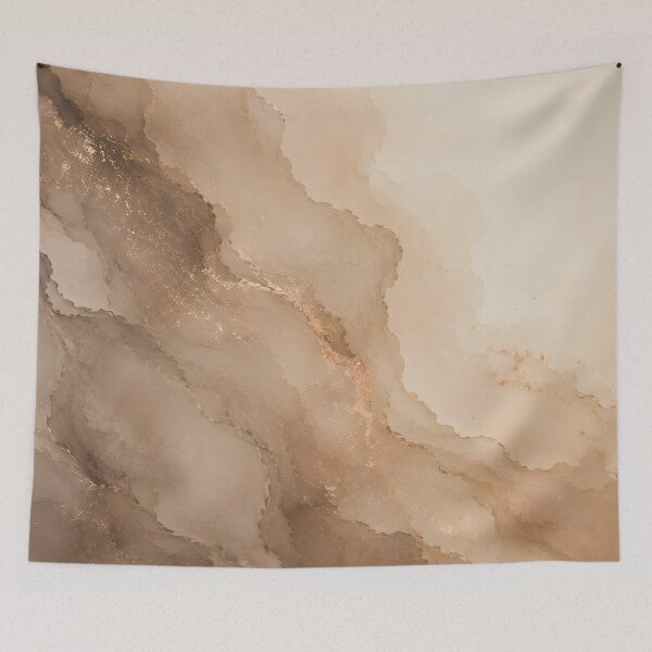 Item preview, Wabi Sabi Wall Art, Amber & Bronze - Amber Tide designed and sold by Emily Print.