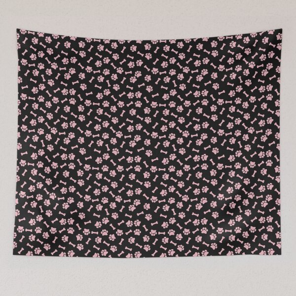 Item preview, Black and Blush dog paws designed and sold by pattern-archive.