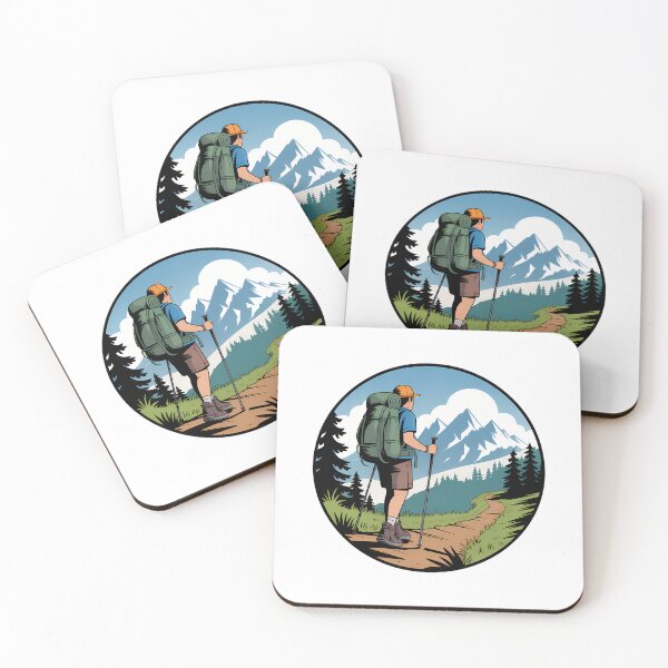 Item preview, Comic Book Hiker on Mountain Trail designed and sold by NiftyWrx.