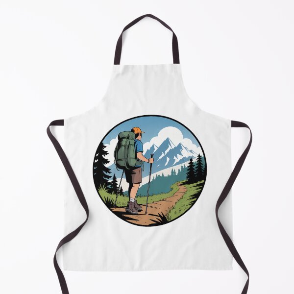 Item preview, Comic Book Hiker on Mountain Trail designed and sold by NiftyWrx.