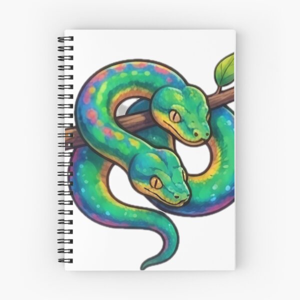 Item preview, Rainbow Twin Snake Sticker designed and sold by DailyDoodlesBySumbul.