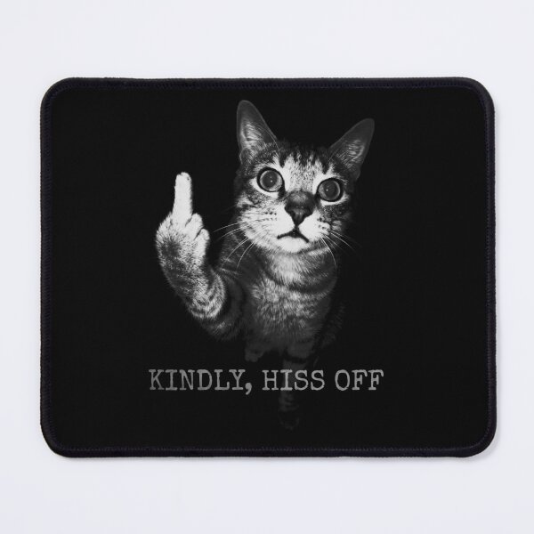 Item preview, Kindly Hiss Off Funny Cat Flipping Middle Finger designed and sold by Off-Road-Zone.
