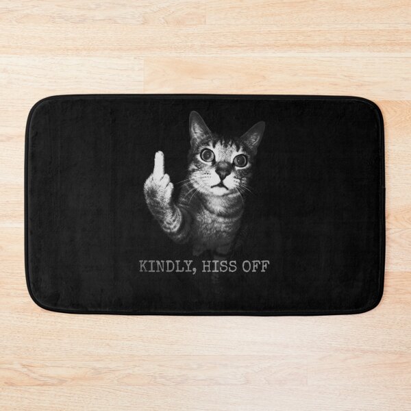 Item preview, Kindly Hiss Off Funny Cat Flipping Middle Finger designed and sold by Off-Road-Zone.
