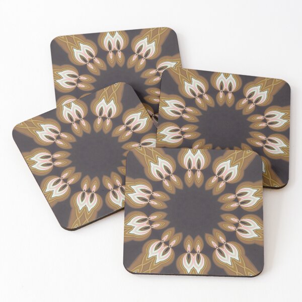 Item preview, This is picture of vector flowers shape mix colour tones with black background  designed and sold by JK1989.