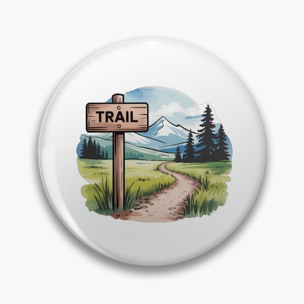 Item preview, Watercolor Trail Marker Sign designed and sold by NiftyWrx.