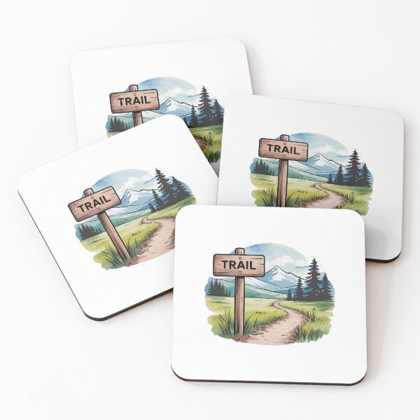 Item preview, Watercolor Trail Marker Sign designed and sold by NiftyWrx.