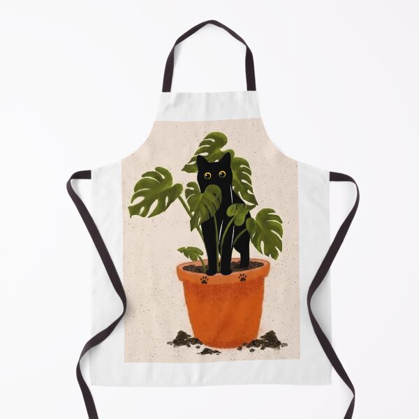 Item preview, Black Cat In planter designed and sold by PurrfectHome.