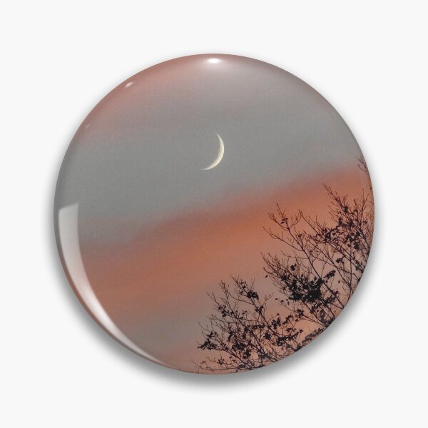 Item preview, Crescent moon in Cotton Candy Sunset designed and sold by lunarliza.