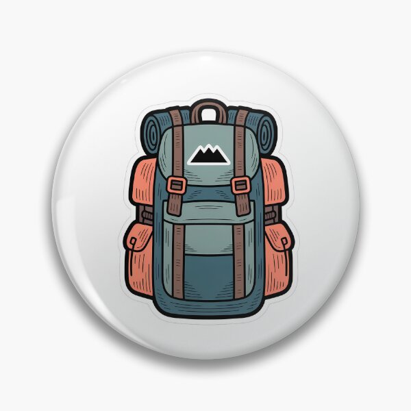 Item preview, Comic Mountain Hike Outline designed and sold by NiftyWrx.