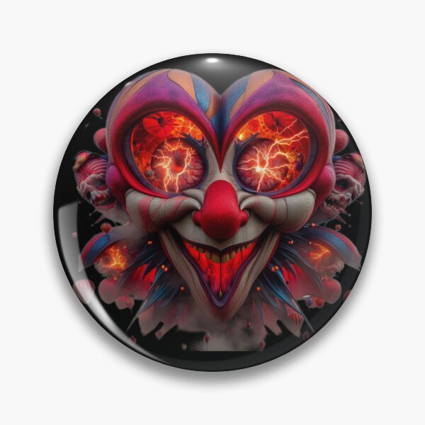 Item preview, Twisted Hearts: Electric Jester Surreal Heart Portrait designed and sold by LujziWorld.
