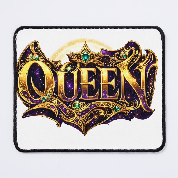 Item preview, QUEEN — Royal Cosmic Neon Lettering designed and sold by NeonSpiritArt.