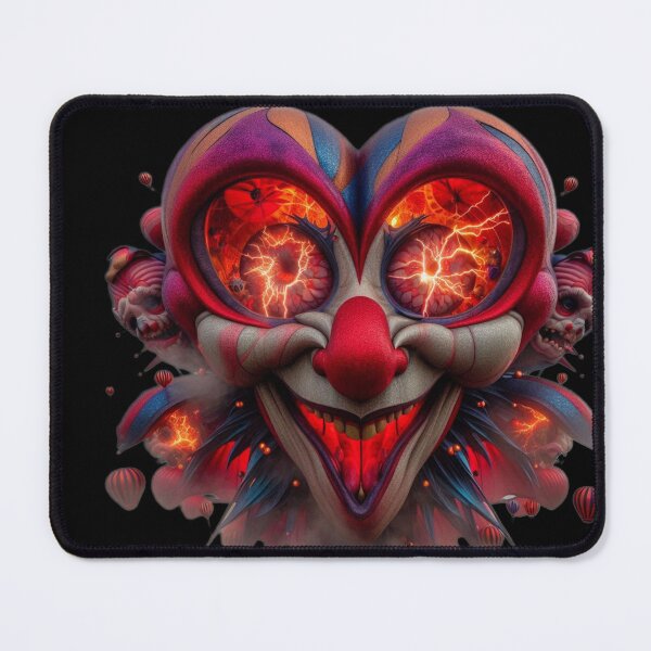 Item preview, Twisted Hearts: Electric Jester Surreal Heart Portrait designed and sold by LujziWorld.
