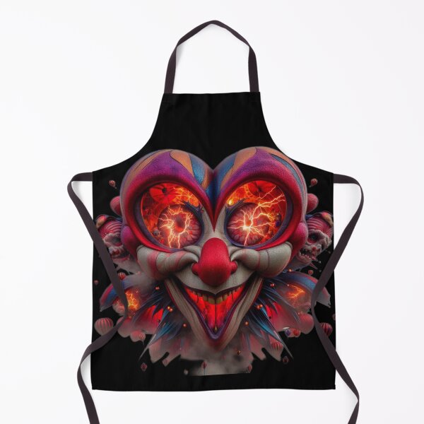 Item preview, Twisted Hearts: Electric Jester Surreal Heart Portrait designed and sold by LujziWorld.