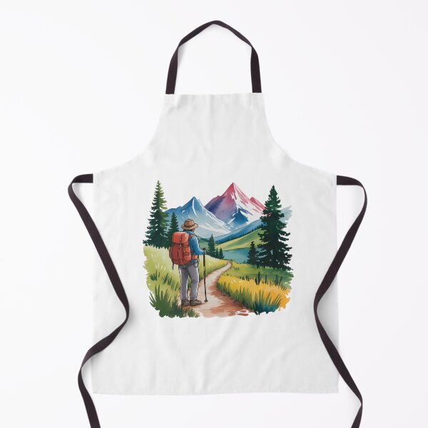 Item preview, Watercolor Hiker on Trail designed and sold by NiftyWrx.