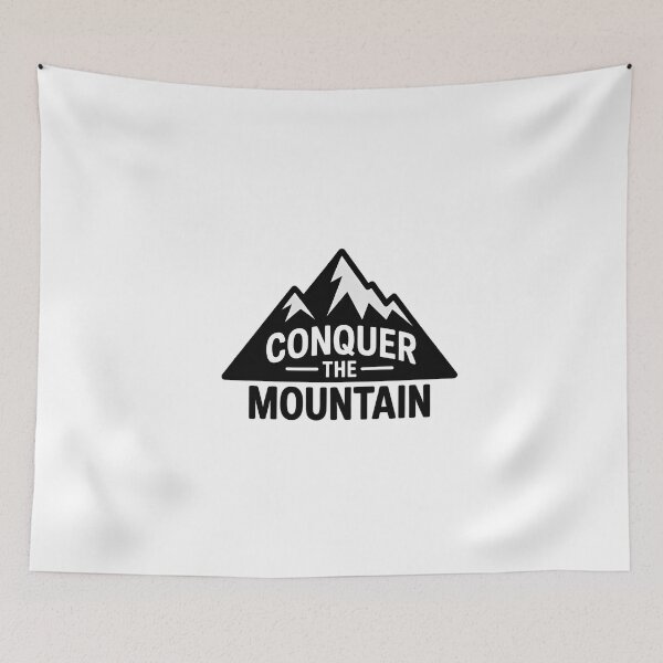Item preview, Conquer the Mountain Silhouette designed and sold by NiftyWrx.