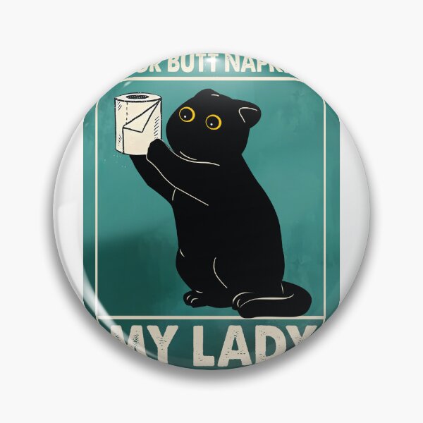 Item preview, Black Cat Your Butt Napkins My Lady Vintage  designed and sold by PurrfectHome.