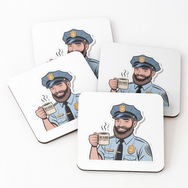 Item preview, Playful Beard-Loving Officer designed and sold by NiftyWrx.