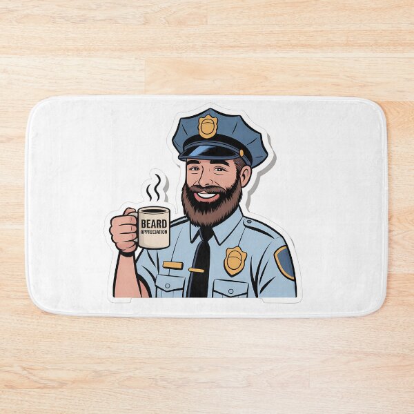 Item preview, Playful Beard-Loving Officer designed and sold by NiftyWrx.