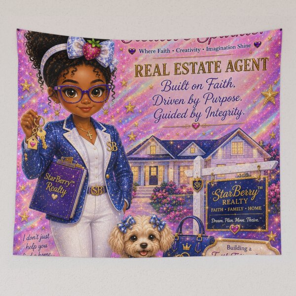 Item preview, StarBerry™ Realty: Building Dreams with Purpose designed and sold by Creative Expressions Art.