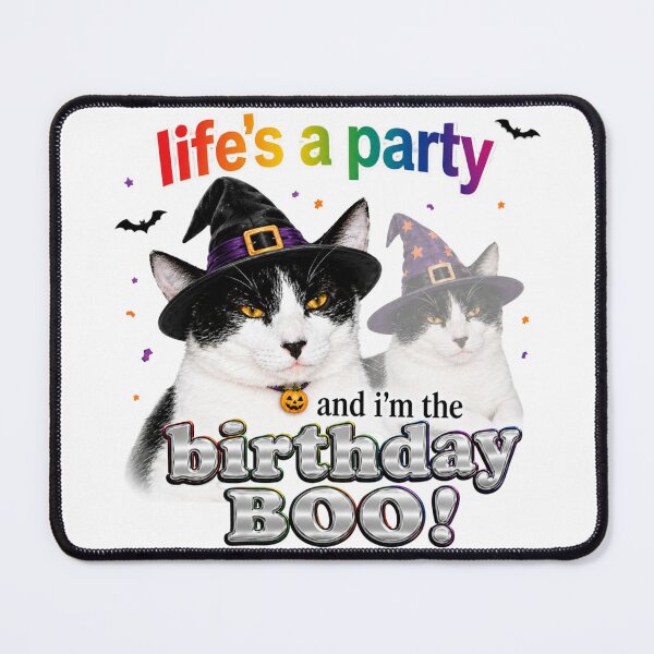Item preview, Life's A Party Birthday Boo Cat designed and sold by BoringClothes .