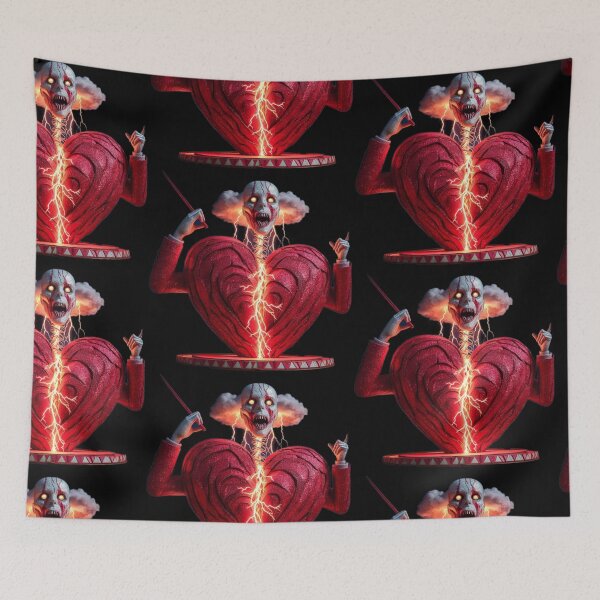 Item preview, Electric Heart Conductor Dark Fantasy Illustration designed and sold by LujziWorld.
