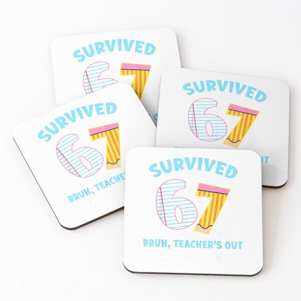 Item preview, Survived 67 Bruh Teacher's Out Class Dismissed Last Day T-Shirt designed and sold by Badriiiii.