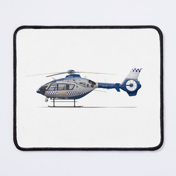 Item preview, EUROCOPTER EC135 T2+ VH-PVE VICPOL 2016 designed and sold by Grubby Fingers Aircraft Illustration.