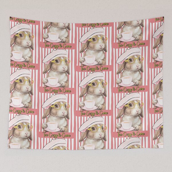 Item preview, Too comfortable to worry - Relaxed bunny designed and sold by UUniqueIImprint.