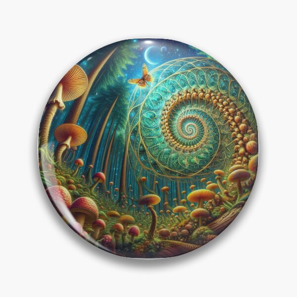 Item preview, Mushroom Forest Fractal designed and sold by Elemental Visions.