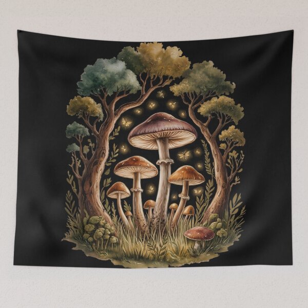 Item preview, Mushrooms Light Up the Night designed and sold by Eclectic Monkey.