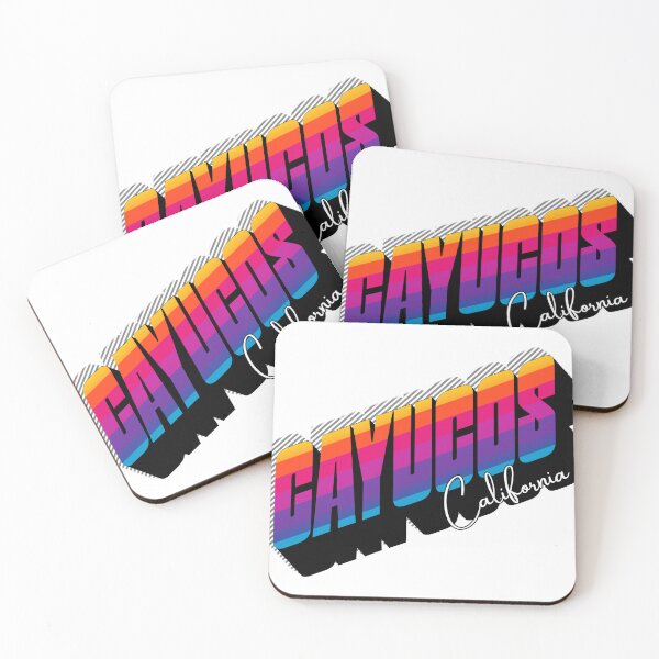 Item preview, Cayucos, California Retro 80s Sunset Gradient Design designed and sold by DonnaRaine.